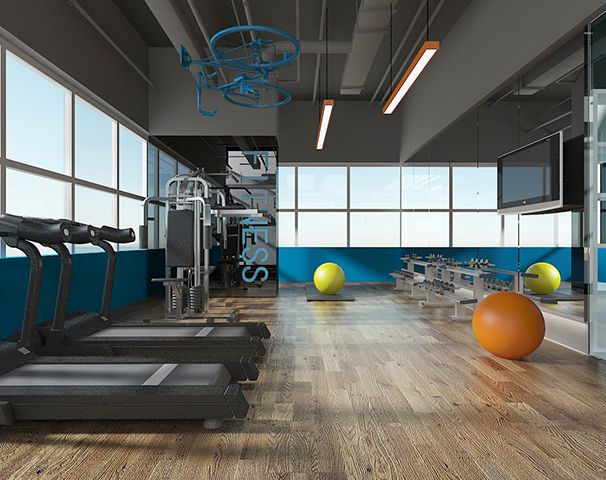 辦公室健身區(qū)設計實景圖