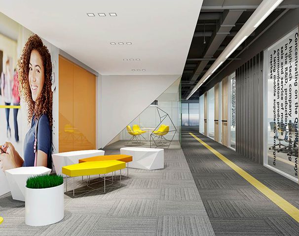 休閑區(qū)辦公室裝修實景圖