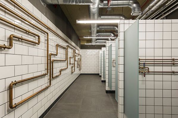 健身房辦公室設計打造的復古工業風